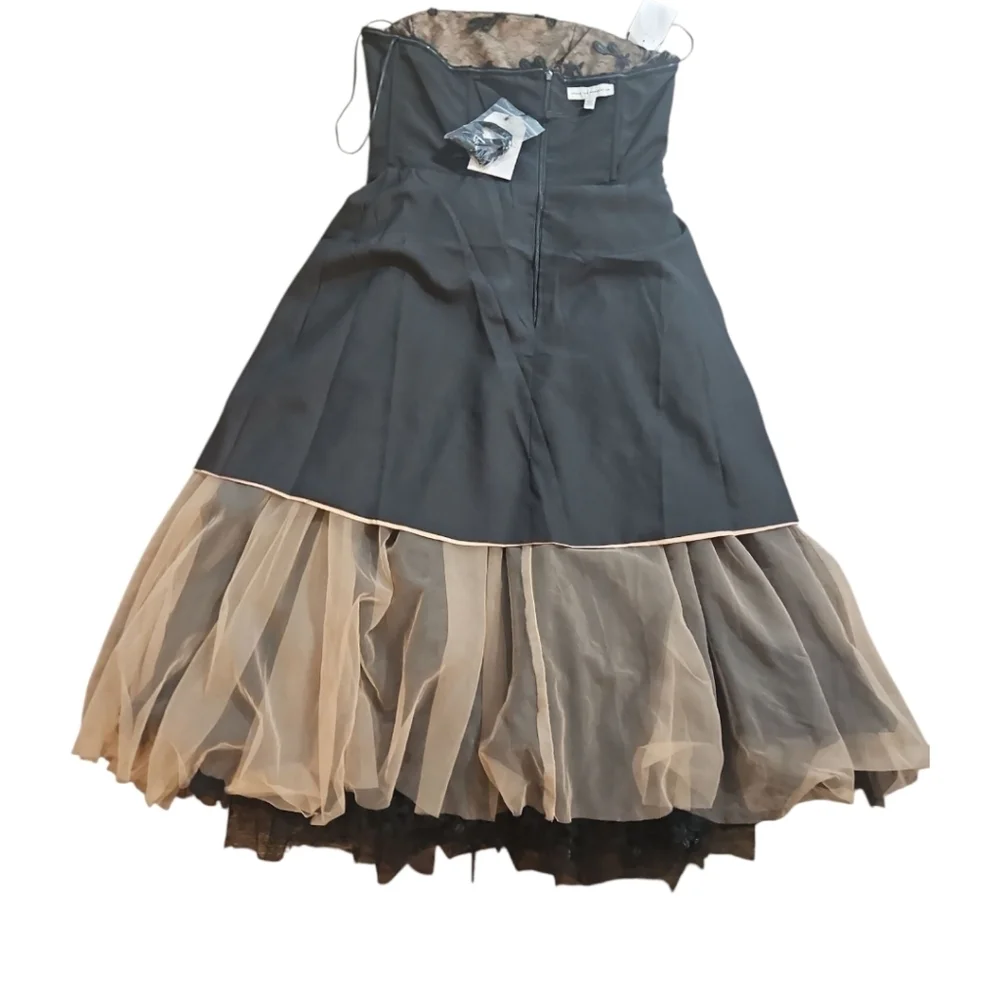NWT Dress The Population Strapless Cocktail Midi Dress sz L - Picture 11 of 14